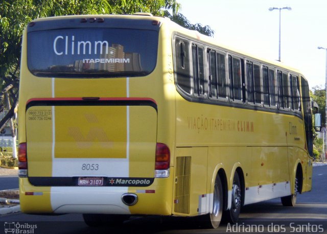 Viação Itapemirim 8053 na cidade de Fortaleza, Ceará, Brasil, por Adriano dos Santos. Número da foto: #1242233.
