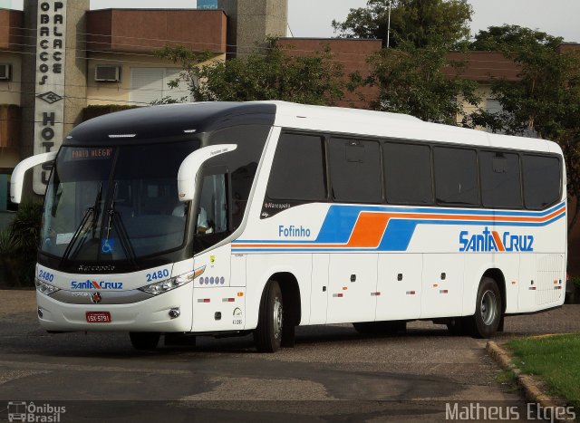 VUSC - Viação União Santa Cruz 2480 na cidade de Santa Cruz do Sul, Rio Grande do Sul, Brasil, por Matheus Etges. Número da foto: #1242207.