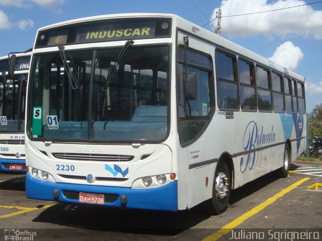 Auto Ônibus Botucatu 2230 na cidade de Botucatu, São Paulo, Brasil, por Juliano Sgrigneiro. ID da foto: 1241446.