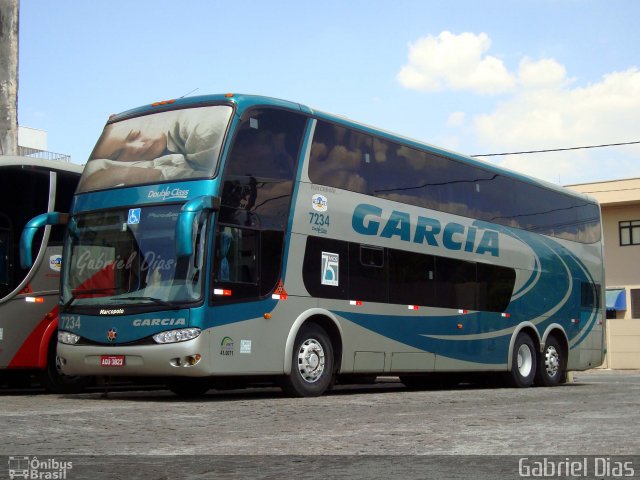 Viação Garcia 7234 na cidade de São Paulo, São Paulo, Brasil, por Gabriel Dias. Número da foto: #1244459.