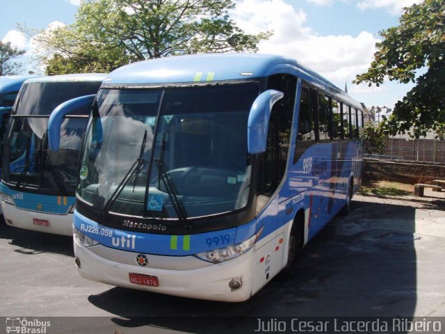 UTIL - União Transporte Interestadual de Luxo 9919 na cidade de Belo Horizonte, Minas Gerais, Brasil, por Julio Cesar Lacerda Ribeiro. Número da foto: #1243373.