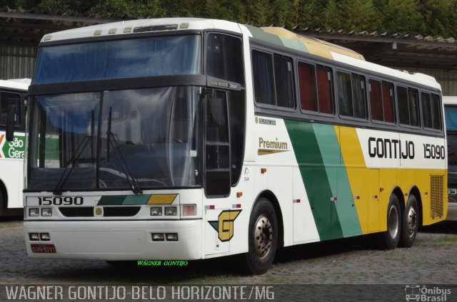 Empresa Gontijo de Transportes 15090 na cidade de Belo Horizonte, Minas Gerais, Brasil, por Wagner Gontijo Várzea da Palma-mg. Número da foto: #1244472.