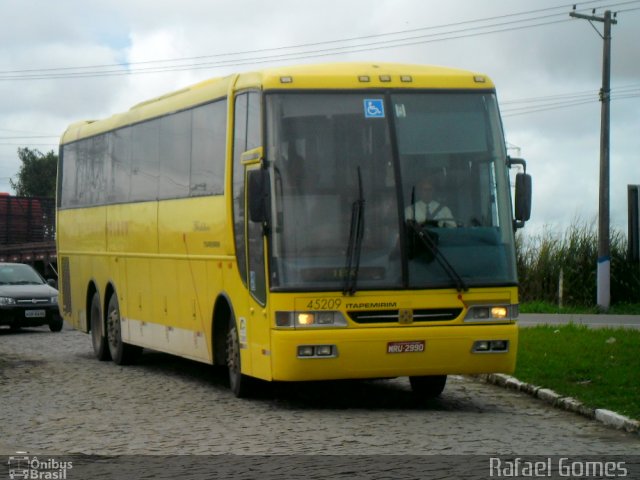 Viação Itapemirim 45209 na cidade de Campos dos Goytacazes, Rio de Janeiro, Brasil, por Rafael Gomes . ID da foto: 1244919.