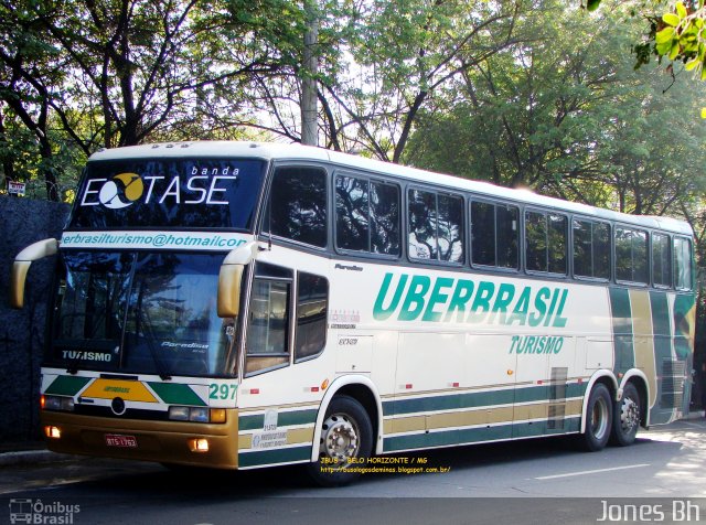 Uberbrasil Turismo 297 na cidade de Belo Horizonte, Minas Gerais, Brasil, por Jones Bh. ID da foto: 1244983.