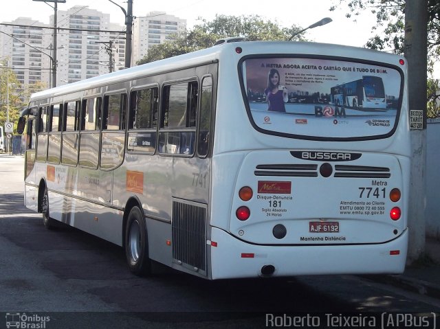 Metra - Sistema Metropolitano de Transporte 7741 na cidade de Santo André, São Paulo, Brasil, por Roberto Teixeira. ID da foto: 1247863.