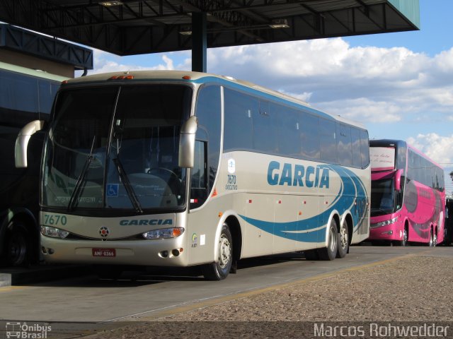 Viação Garcia 7670 na cidade de Campinas, São Paulo, Brasil, por Marcos Rohwedder. Número da foto: #1246731.