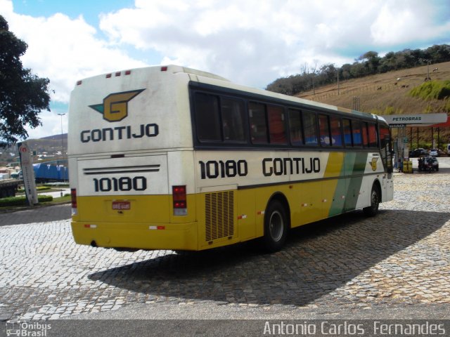 Empresa Gontijo de Transportes 10180 na cidade de João Monlevade, Minas Gerais, Brasil, por Antonio Carlos Fernandes. ID da foto: 1246983.