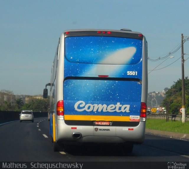 Viação Cometa 5501 na cidade de Santos, São Paulo, Brasil, por Matheus  Scheguschewsky. ID da foto: 1195968.