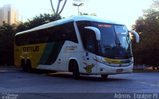 Empresa Gontijo de Transportes 18105 na cidade de São Paulo, São Paulo, Brasil, por Adems  Equipe 19. Número da foto: #1196318.
