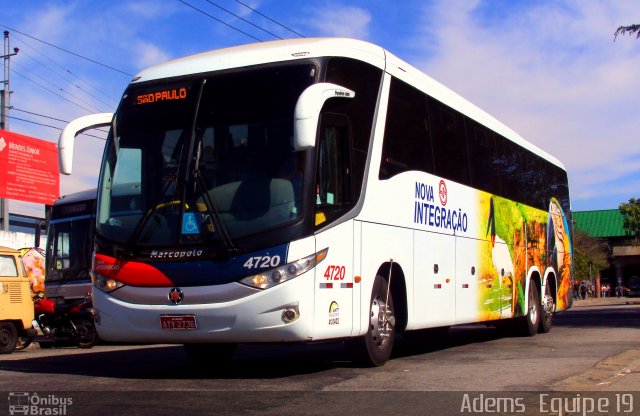Viação Nova Integração 4720 na cidade de São Paulo, São Paulo, Brasil, por Adems  Equipe 19. Número da foto: #1196327.