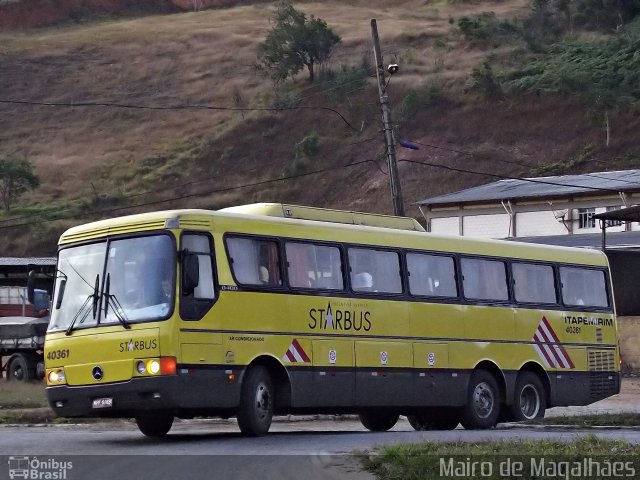 Viação Itapemirim 40361 na cidade de Manhuaçu, Minas Gerais, Brasil, por Mairo de Magalhães. ID da foto: 1249583.