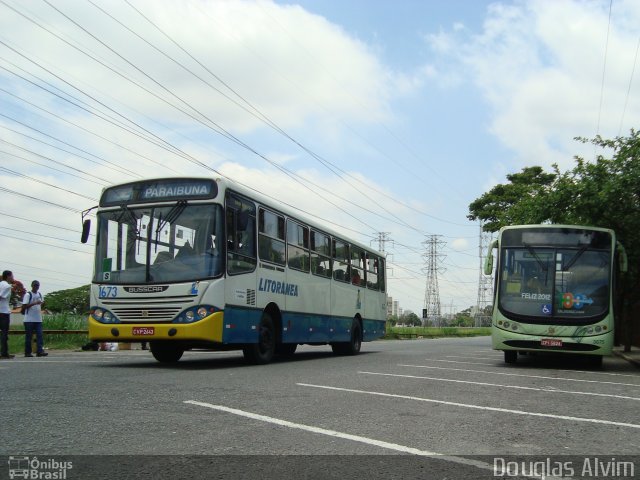 Litorânea Transportes Coletivos 1673 na cidade de São José dos Campos, São Paulo, Brasil, por Douglas Alvim. Número da foto: #1248983.