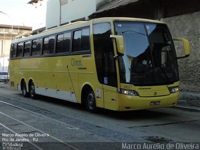 Viação Itapemirim 9027 na cidade de Rio de Janeiro, Rio de Janeiro, Brasil, por Marco Aurélio de Oliveira. ID da foto: 1251845.