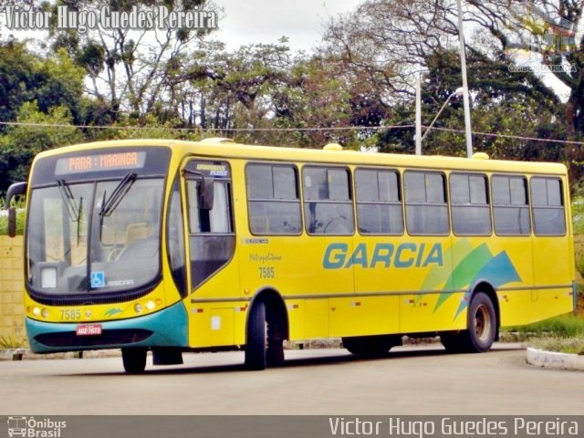 Viação Garcia 7585 na cidade de Maringá, Paraná, Brasil, por Victor Hugo Guedes Pereira. Número da foto: #1250880.