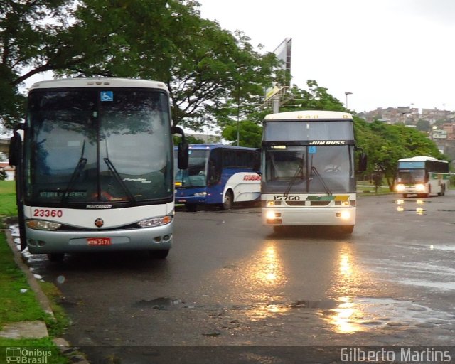 Empresa Gontijo de Transportes 15760 na cidade de Vitória, Espírito Santo, Brasil, por Gilberto Martins. ID da foto: 1251924.