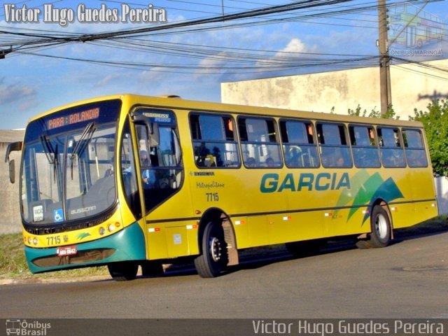 Viação Garcia 7715 na cidade de Apucarana, Paraná, Brasil, por Victor Hugo Guedes Pereira. Número da foto: #1250883.