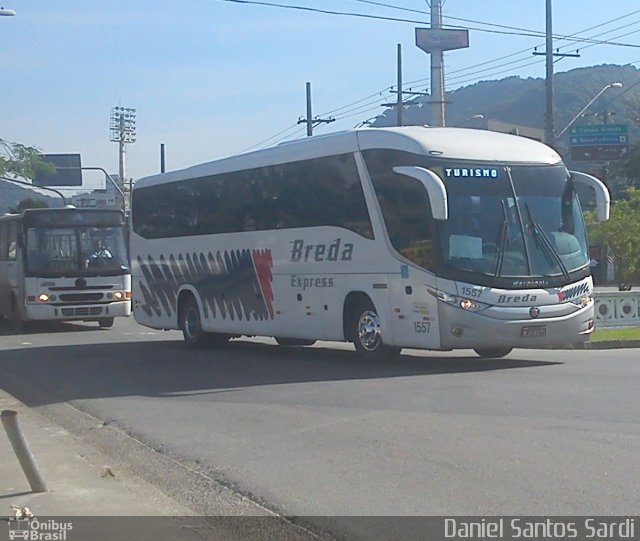 Breda Transportes e Serviços 1557 na cidade de Santos, São Paulo, Brasil, por Daniel Santos Sardi. ID da foto: 1198488.