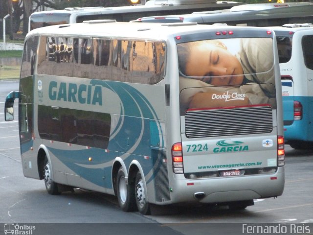 Viação Garcia 7224 na cidade de Ribeirão Preto, São Paulo, Brasil, por Fernando Reis. ID da foto: 1198153.