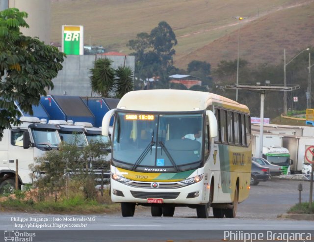 Empresa Gontijo de Transportes 3190 na cidade de João Monlevade, Minas Gerais, Brasil, por Philippe Almeida. ID da foto: 1198759.