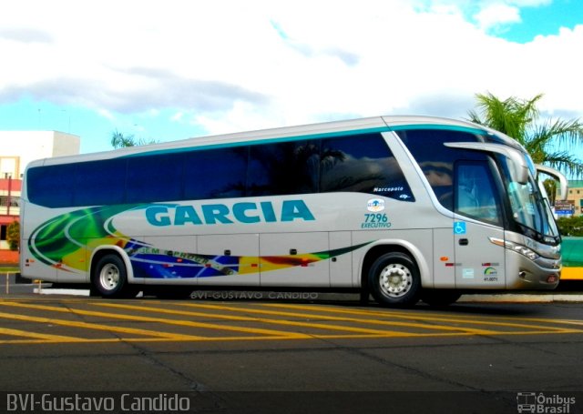 Viação Garcia 7296 na cidade de Londrina, Paraná, Brasil, por Gustavo Candido. ID da foto: 1200549.