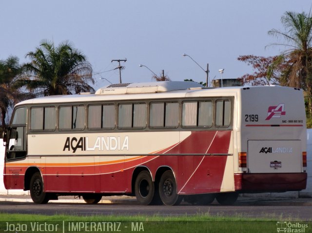 Viação Açailândia 2199 na cidade de Imperatriz, Maranhão, Brasil, por João Victor. Número da foto: #1200721.
