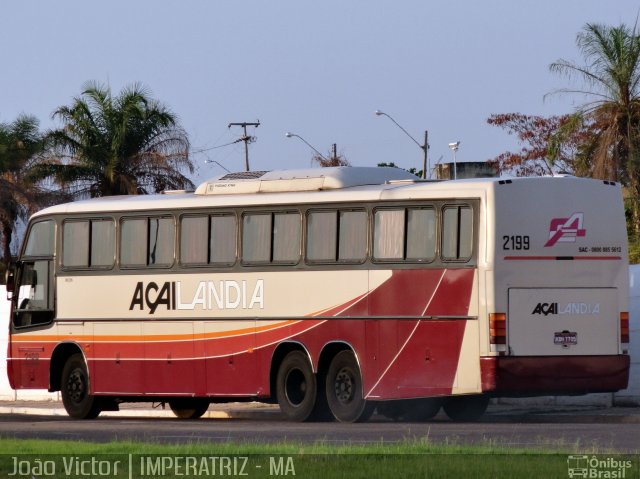 Viação Açailândia 2199 na cidade de Imperatriz, Maranhão, Brasil, por João Victor. ID da foto: 1200721.