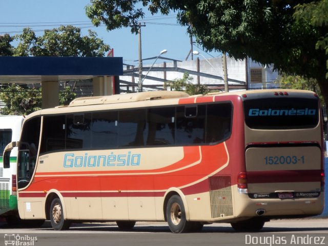 Auto Viação Goianésia 152003-1 na cidade de Goiânia, Goiás, Brasil, por Douglas Andrez. Número da foto: #1200844.