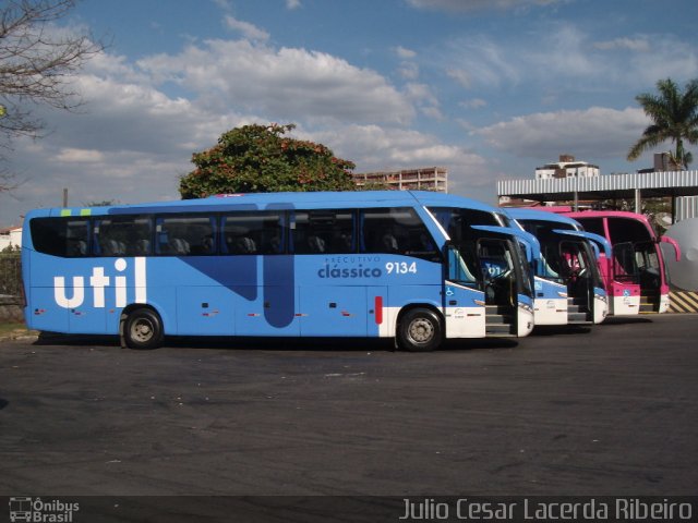 UTIL - União Transporte Interestadual de Luxo 9134 na cidade de Belo Horizonte, Minas Gerais, Brasil, por Julio Cesar Lacerda Ribeiro. Número da foto: #1201867.