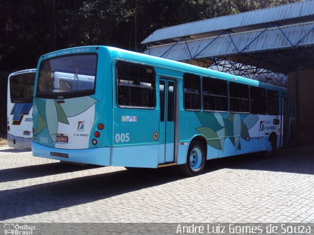 Viação 1º de Março 005 na cidade de Teresópolis, Rio de Janeiro, Brasil, por André Luiz Gomes de Souza. ID da foto: 1203031.