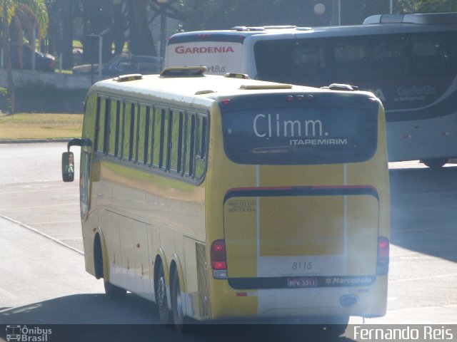 Viação Itapemirim 8115 na cidade de Ribeirão Preto, São Paulo, Brasil, por Fernando Reis. ID da foto: 1201604.