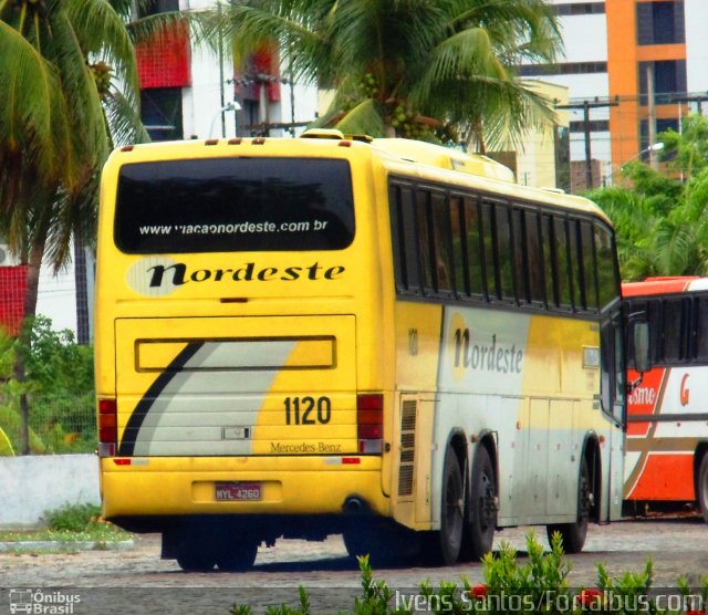 Viação Nordeste 1120 na cidade de Fortaleza, Ceará, Brasil, por Ivam Santos. Número da foto: #1204124.