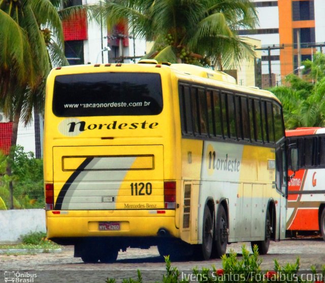 Viação Nordeste 1120 na cidade de Fortaleza, Ceará, Brasil, por Ivam Santos. ID da foto: 1204124.