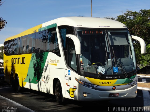 Empresa Gontijo de Transportes 18470 na cidade de Goiânia, Goiás, Brasil, por Vicente Pinto Moreira. Número da foto: #1204742.