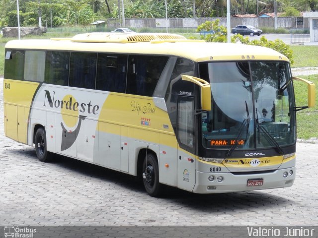 Viação Nordeste 8040 na cidade de João Pessoa, Paraíba, Brasil, por Valério Júnior. Número da foto: #1204108.