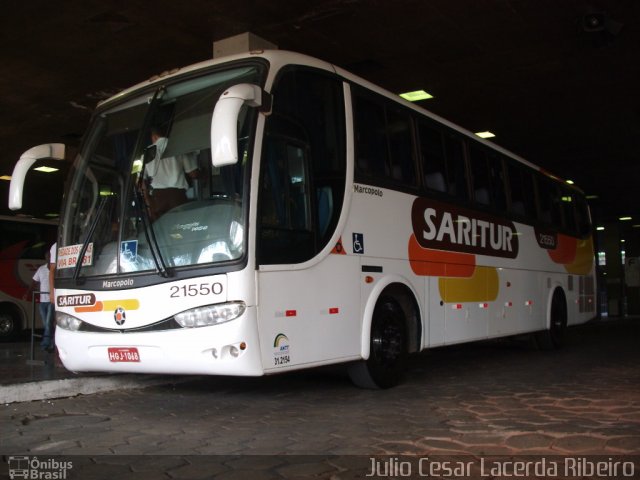 Saritur - Santa Rita Transporte Urbano e Rodoviário 21550 na cidade de Belo Horizonte, Minas Gerais, Brasil, por Julio Cesar Lacerda Ribeiro. Número da foto: #1205305.