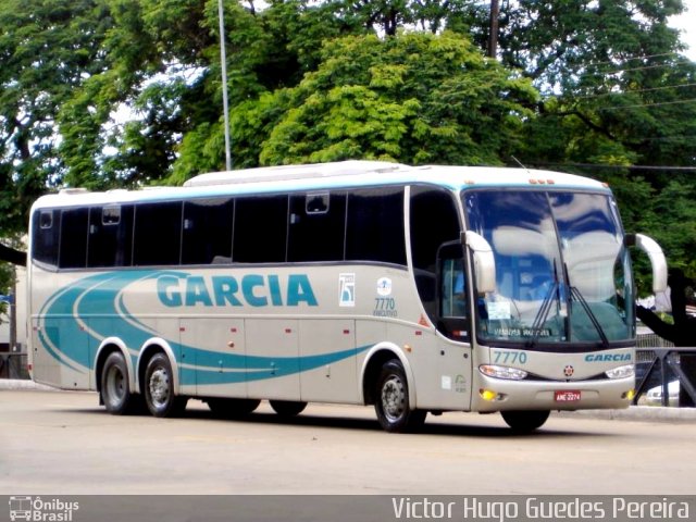 Viação Garcia 7770 na cidade de Maringá, Paraná, Brasil, por Victor Hugo Guedes Pereira. Número da foto: #1207808.
