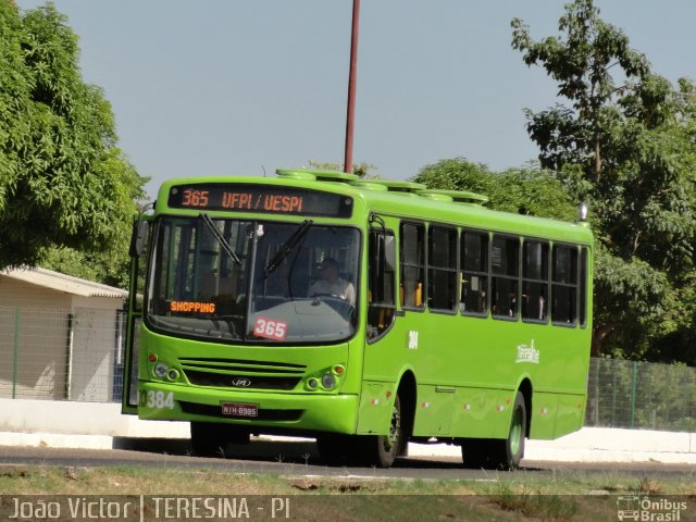 Viação Piauiense 10384 na cidade de Teresina, Piauí, Brasil, por João Victor. ID da foto: 1208126.