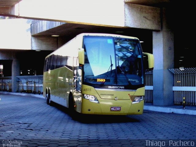 Viação Itapemirim 48115 na cidade de Belo Horizonte, Minas Gerais, Brasil, por Thiago  Pacheco. ID da foto: 1253732.