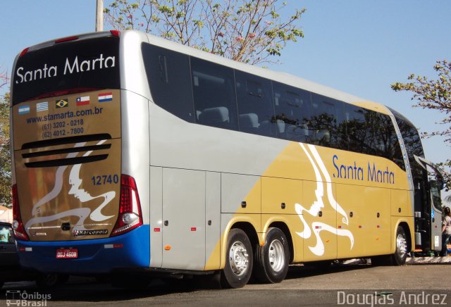 Expresso Santa Marta 12740 na cidade de Trindade, Goiás, Brasil, por Douglas Andrez. Número da foto: #1253199.