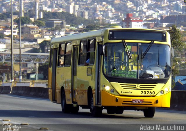 Viação Torres 20260 na cidade de Belo Horizonte, Minas Gerais, Brasil, por Adão Raimundo Marcelino. ID da foto: 1254374.