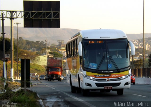 Saritur - Santa Rita Transporte Urbano e Rodoviário 29090 na cidade de Belo Horizonte, Minas Gerais, Brasil, por Adão Raimundo Marcelino. Número da foto: #1254262.