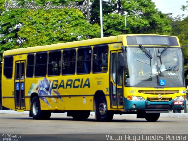 Viação Garcia 7497 na cidade de Maringá, Paraná, Brasil, por Victor Hugo Guedes Pereira. Número da foto: #1271755.