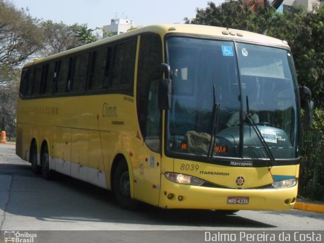 Viação Itapemirim 8039 na cidade de São Paulo, São Paulo, Brasil, por Dalmo Pereira da Costa. ID da foto: 1271597.