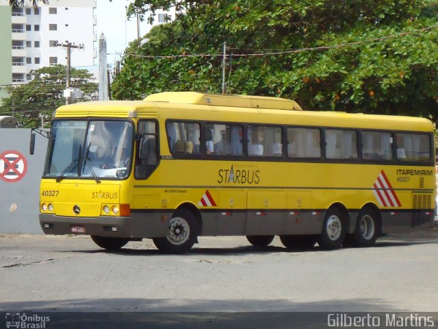 Viação Itapemirim 40327 na cidade de Guarapari, Espírito Santo, Brasil, por Gilberto Martins. Número da foto: #1272419.