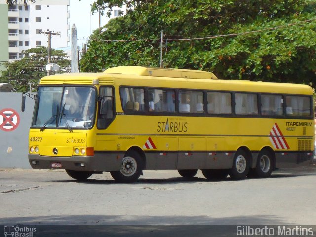 Viação Itapemirim 40327 na cidade de Guarapari, Espírito Santo, Brasil, por Gilberto Martins. ID da foto: 1272419.