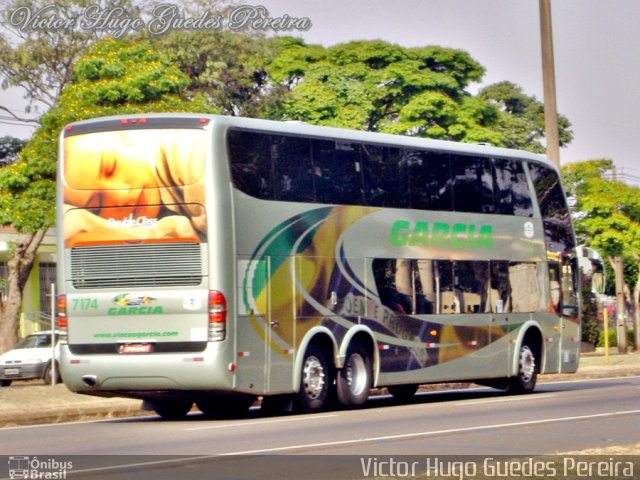 Viação Garcia 7174 na cidade de Maringá, Paraná, Brasil, por Victor Hugo Guedes Pereira. ID da foto: 1271753.