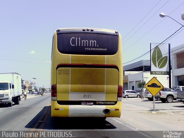 Viação Itapemirim 8121 na cidade de Petrolina, Pernambuco, Brasil, por Paulo Renne. ID da foto: 1275700.