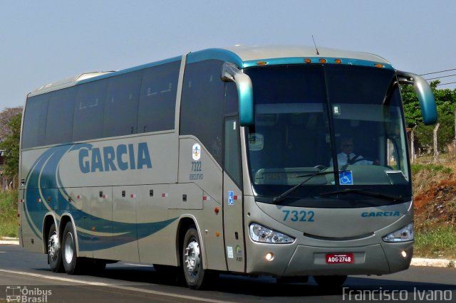 Viação Garcia 7322 na cidade de Ourinhos, São Paulo, Brasil, por Francisco Ivano. Número da foto: #1275641.