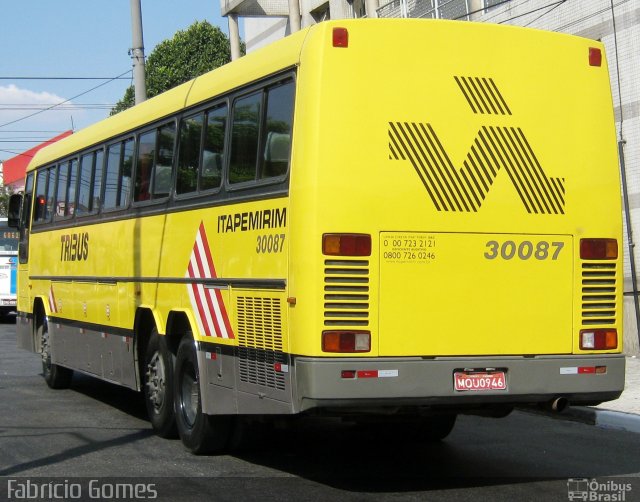 Viação Itapemirim 30087 na cidade de São Paulo, São Paulo, Brasil, por Fabrício Gomes. ID da foto: 1275091.