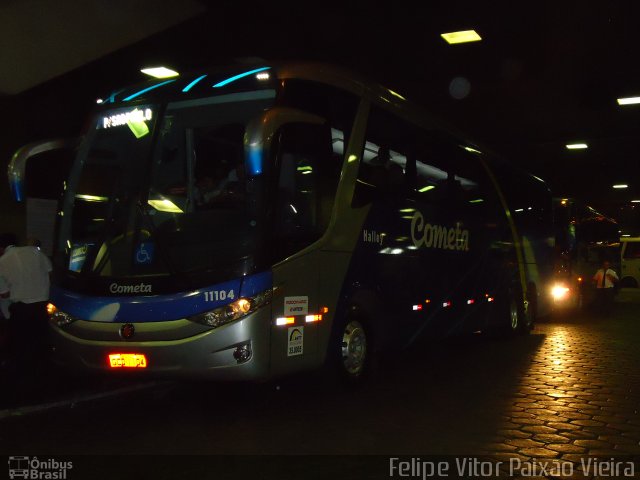 Viação Cometa 11104 na cidade de Belo Horizonte, Minas Gerais, Brasil, por Felipe Vitor Paixão Vieira. ID da foto: 1276239.